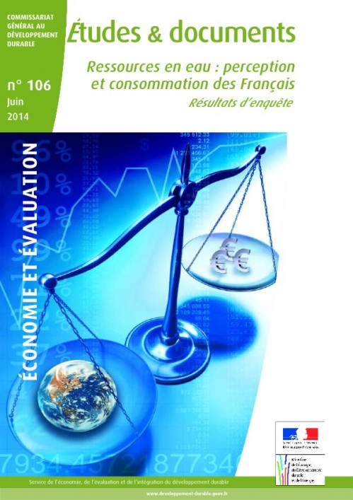 [Publication] Ressources en eau : perception et consommation des français, résultats d'enquête - CGDD