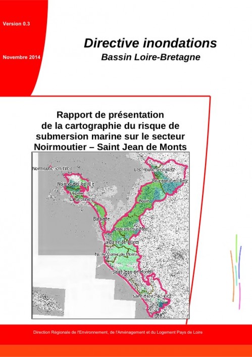 [Publication] Rapport de présentation de la cartographie du risque de submersion marine sur le secteur Noirmoutier - Saint Jean de Monts