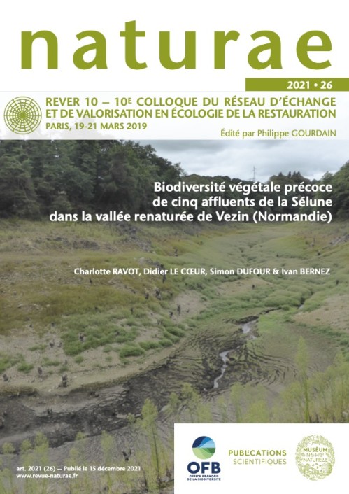 [Publication] Biodiversité végétale précoce de cinq affluents de la Sélune dans la vallée renaturée de Vezin