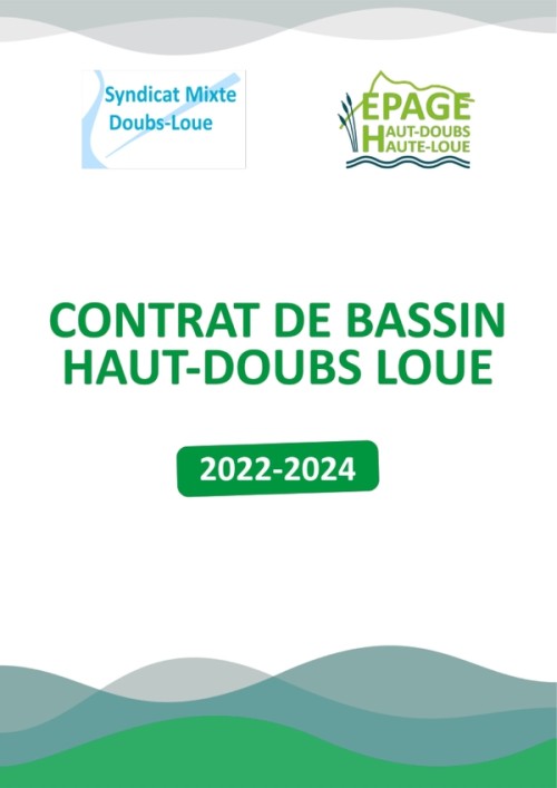 [Publication] Contrat de bassin Haut-Doubs Loue (2022-2024)