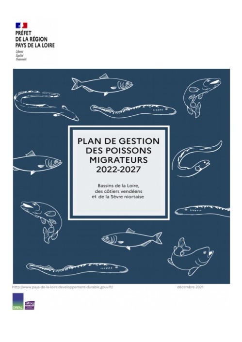 [Publication] Plan de gestion des poissons migrateurs (PLAGEPOMI) 2022-2027 - Bassins de la Loire, des côtiers vendéens et de la Sèvre niortaise